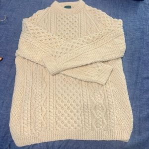Authentic Iris wool fisherman sweater